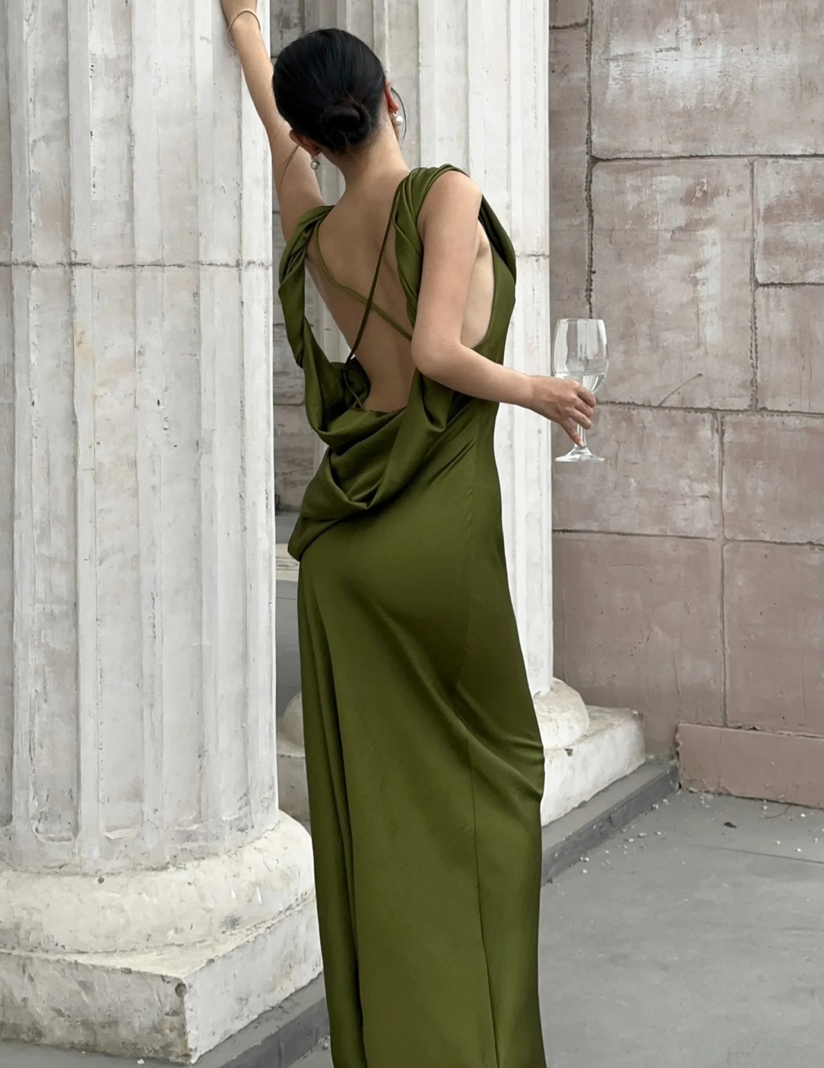KISSERINE CAROLINE Silk Charmeuse Dress