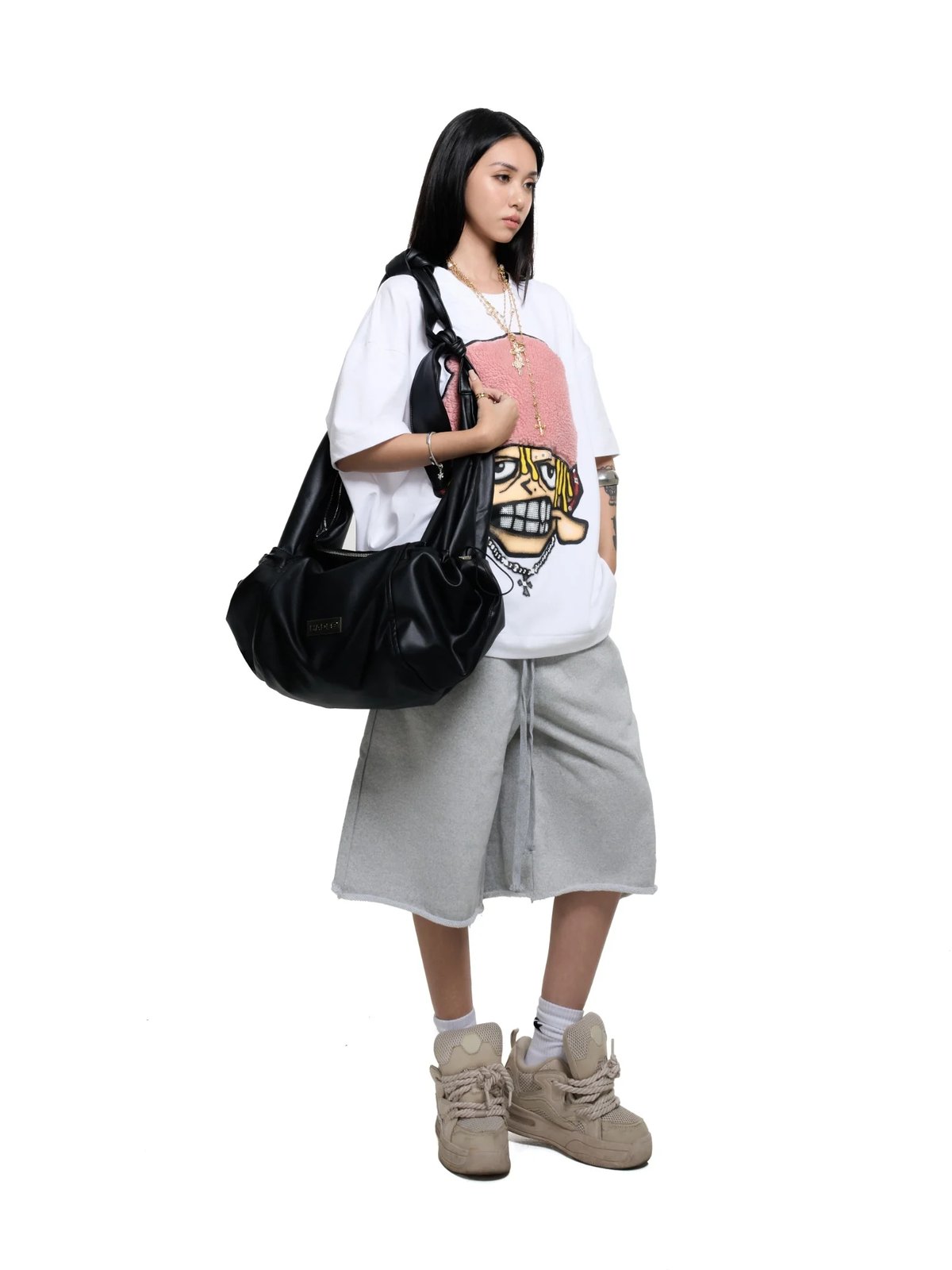HADES Fluffy Grill Graphic Tee - White
