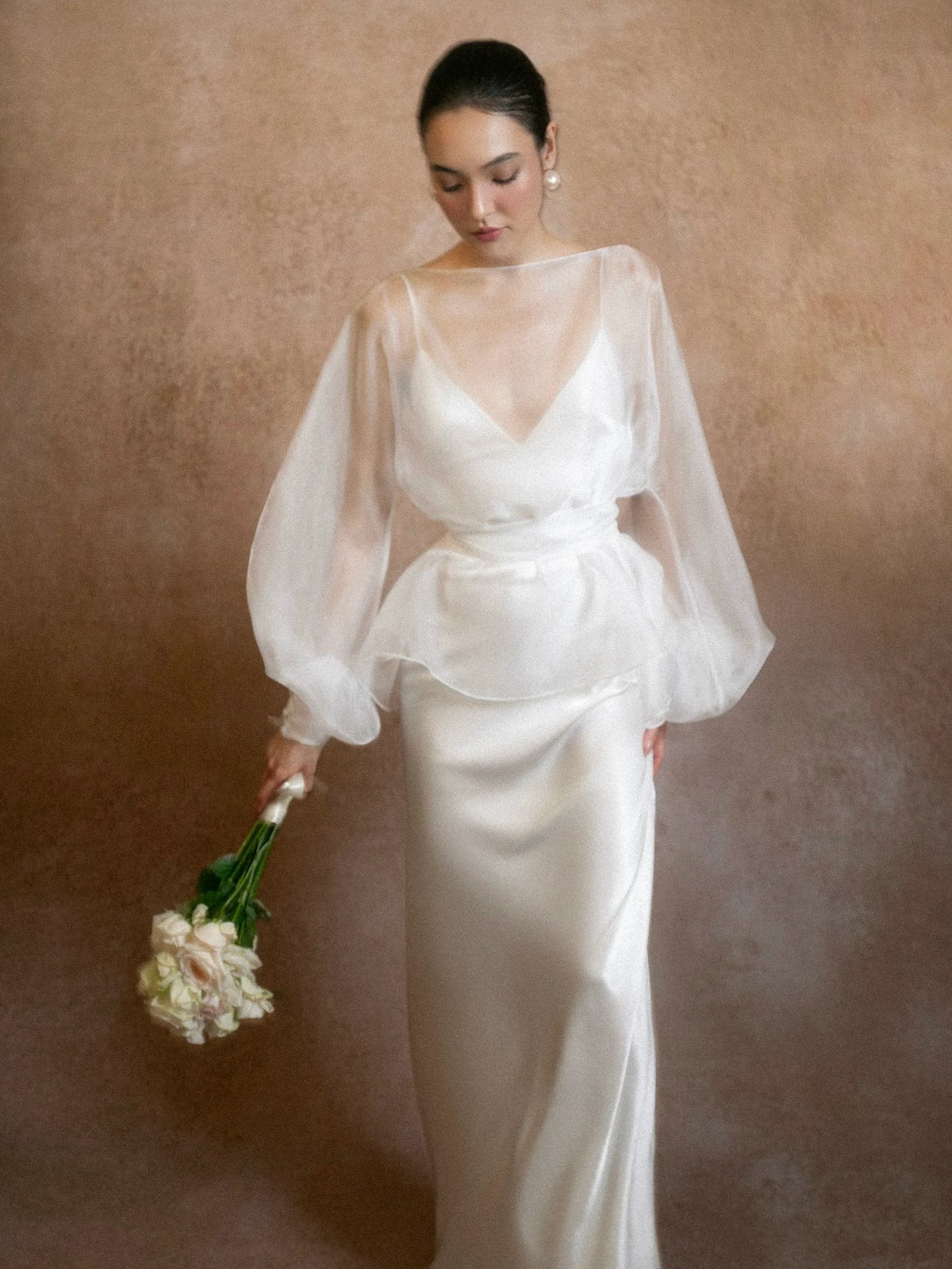 KISSERINE AIRA sheer voile top