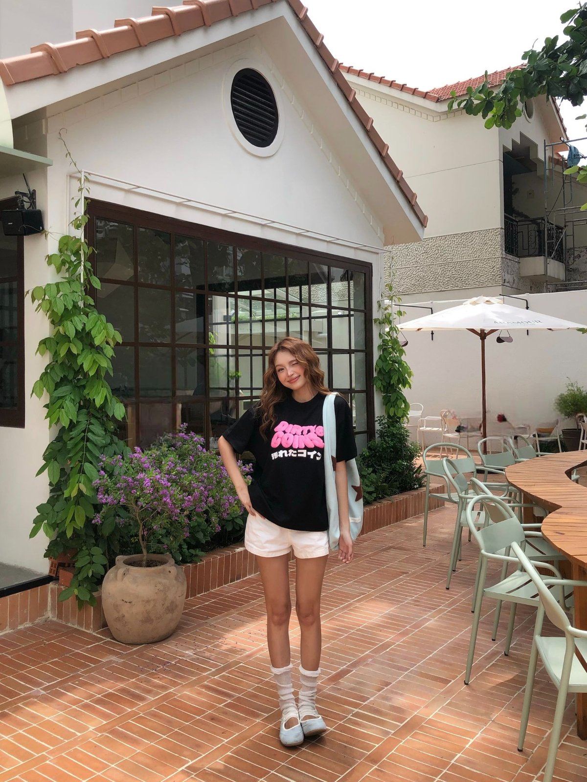 DIRTYCOINS Dico Fluffy Wavy Logo T-shirt