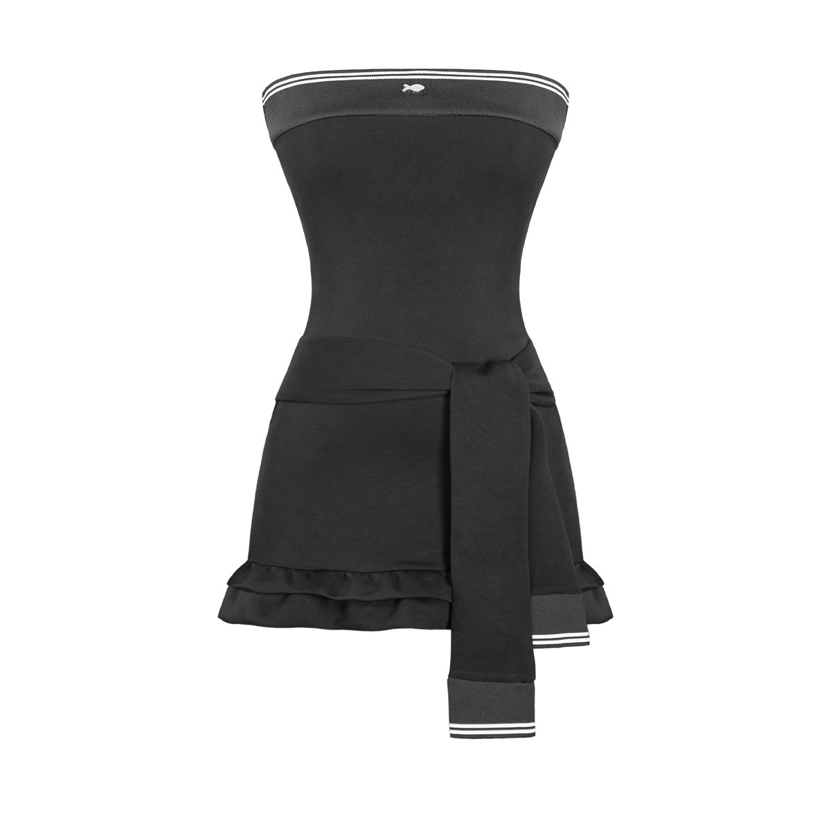 DKMV Kelly Dress - Black with White Trim