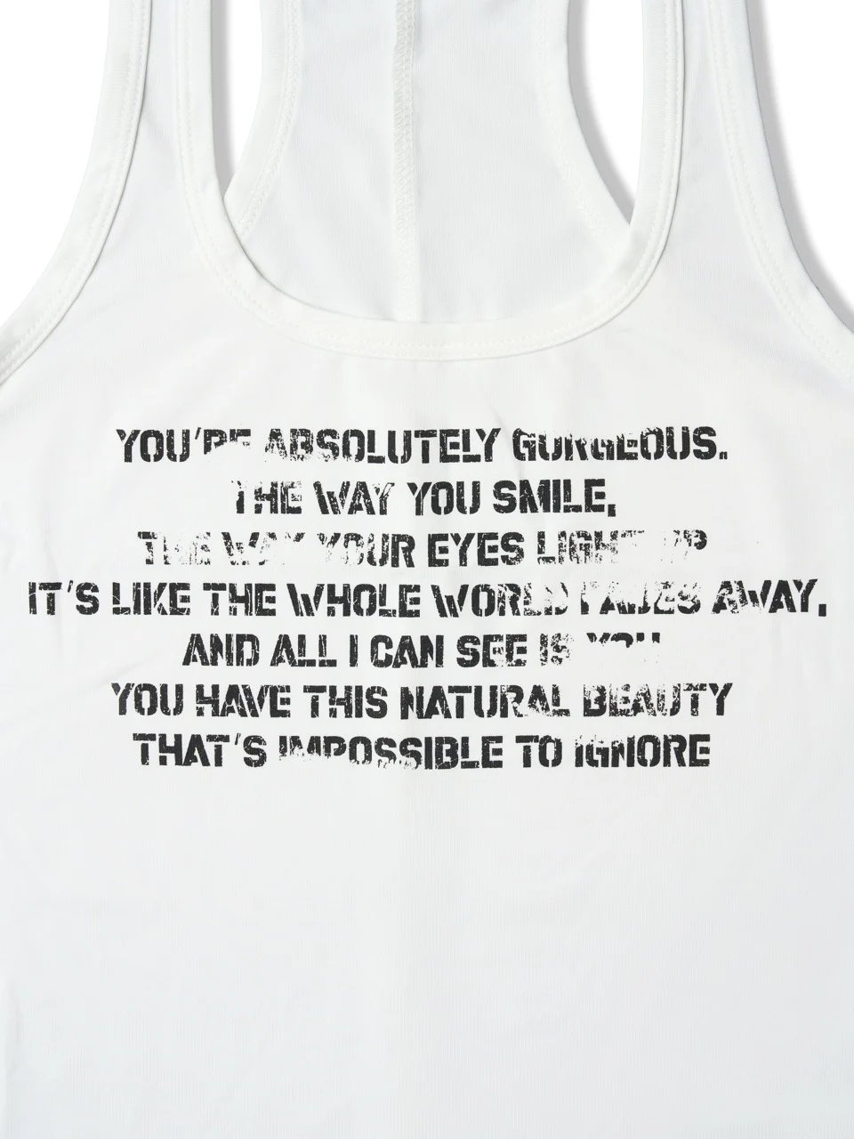 HADES Whisper Racerback Typography Tank Top