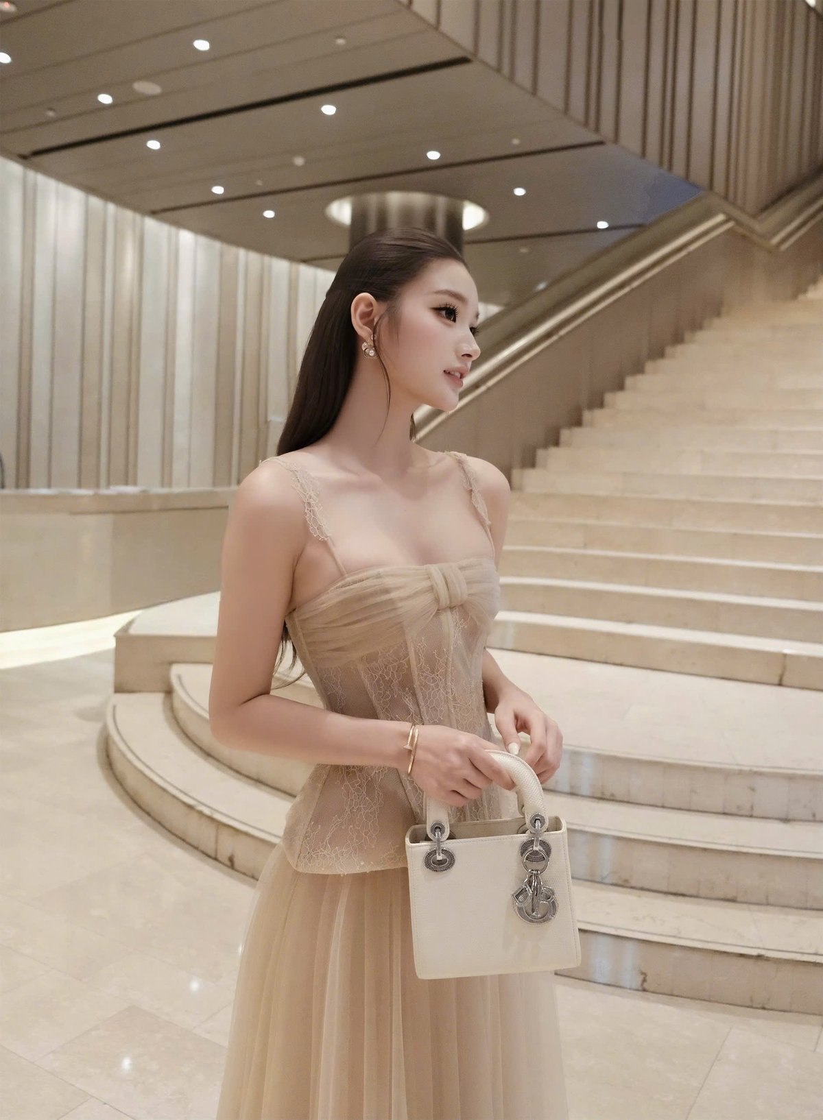 CHOU CHOU 蕾絲網紗兩件套裝