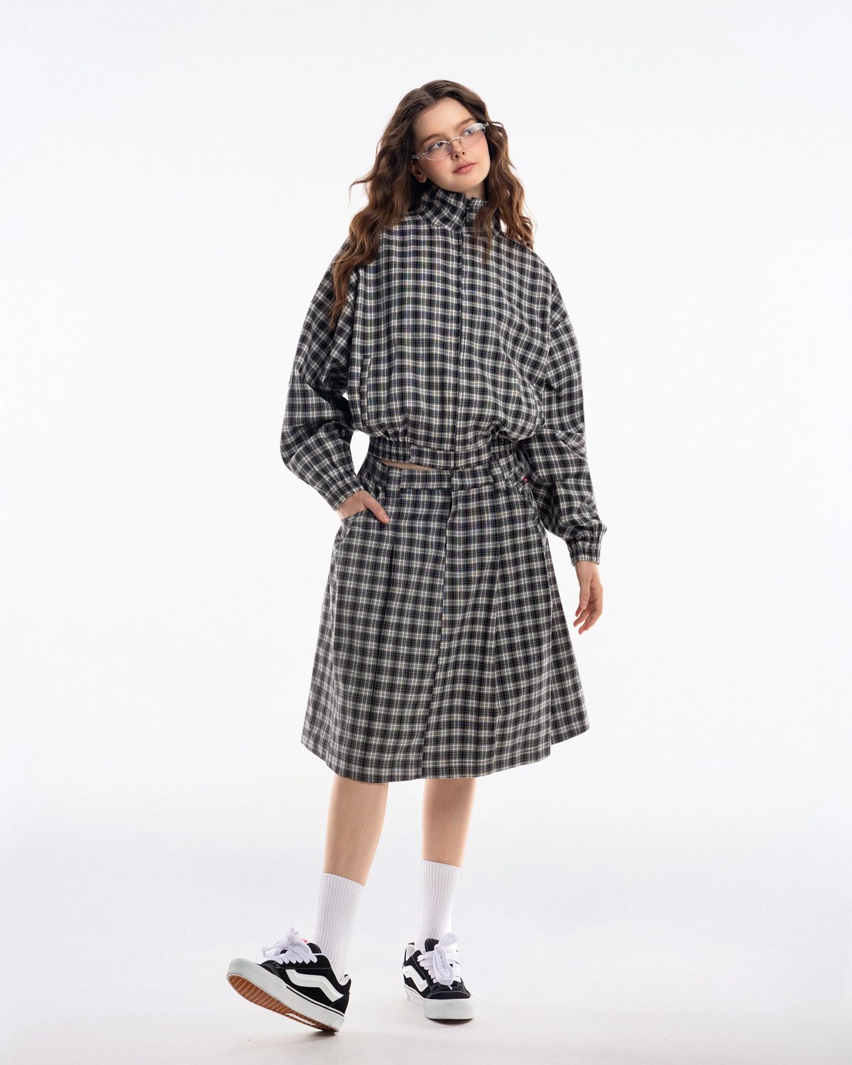 PUSH PUSH Gingham Midi Skirt