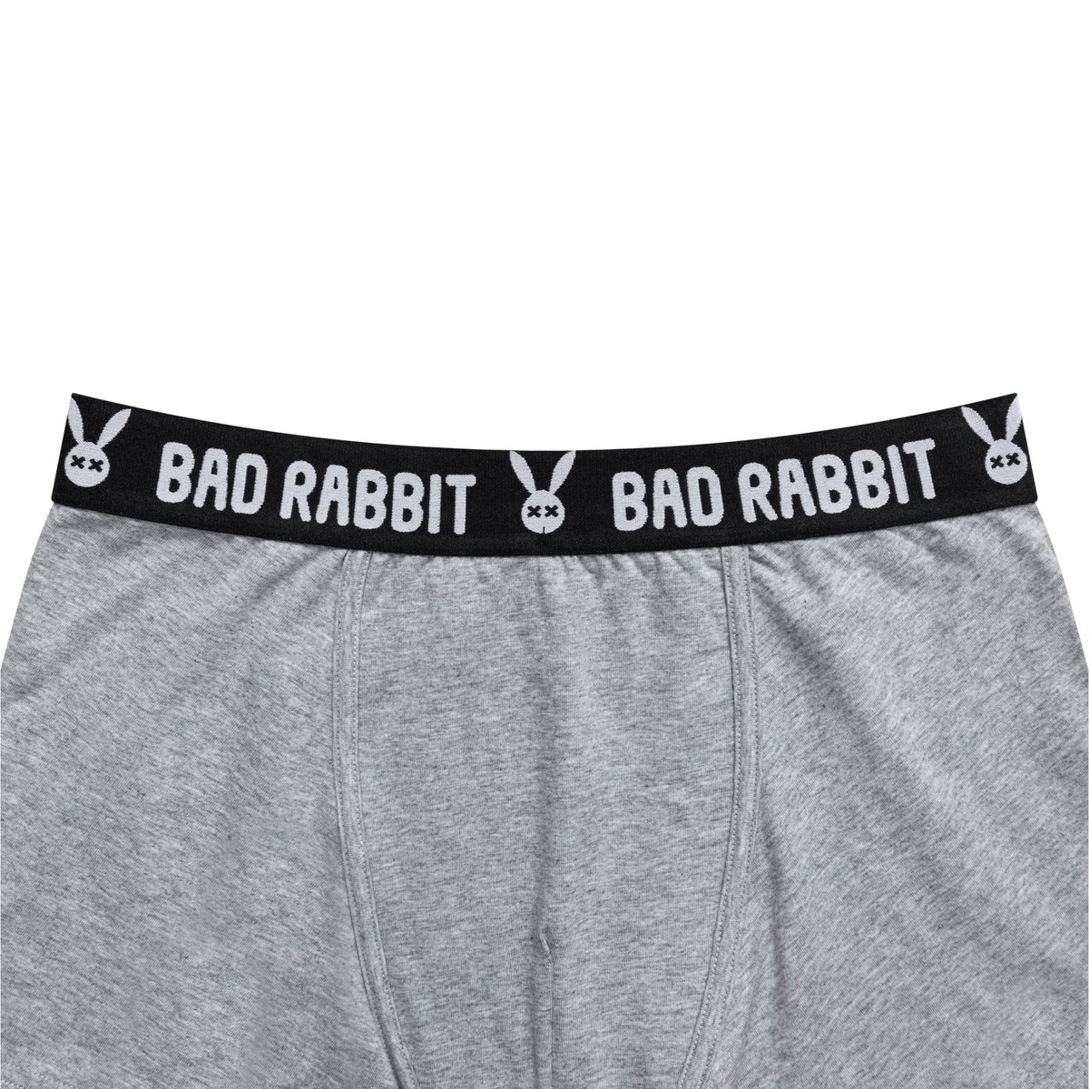 BAD RABBIT RABBIT BOXER 男士平角內褲 - 灰色