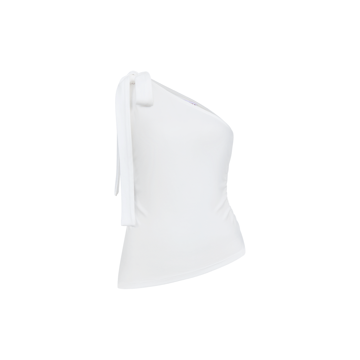 DOTTIE Macie One-Shoulder Top with Neck Scarf