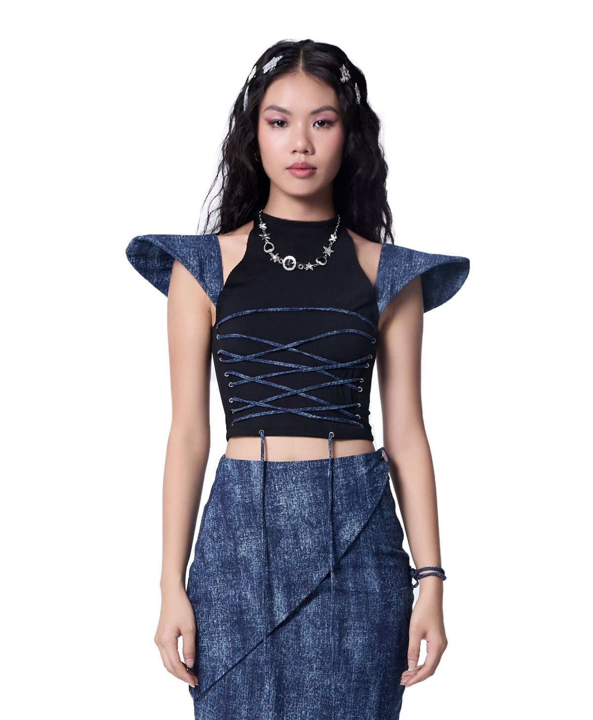DUUSTU COUPLE LOOK COLLECTION 1 Top - Denim Blue
