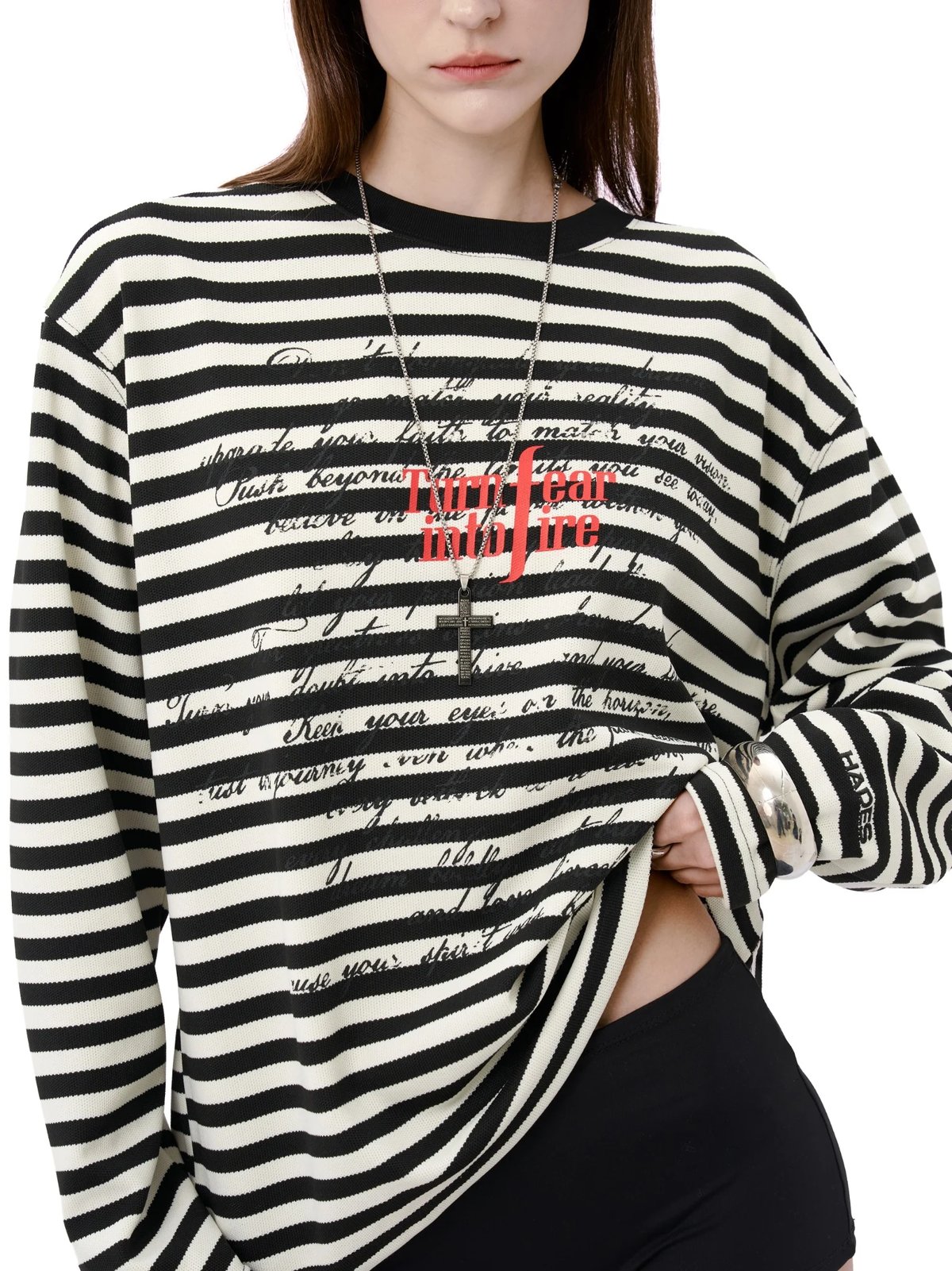 HADES Nightstrile Striped Long Sleeve Unisex T-shirt T恤