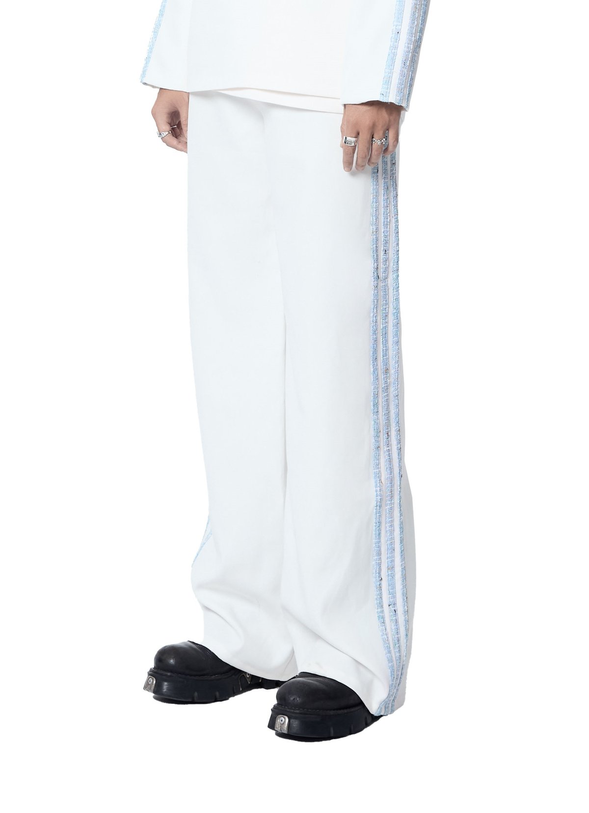 DUUSTU E Ấp Couple Look Collection 1 Pants - White