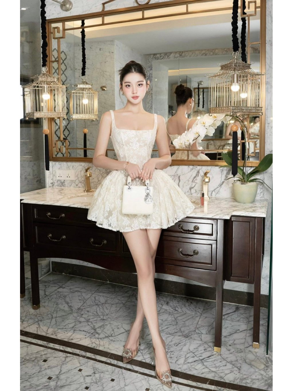 Emiko (Chouchou) Lace Mini Dress