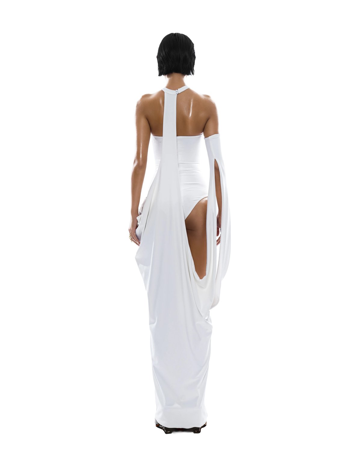 HUELLEYROSE Ciao Dress 不對稱鏤空長裙