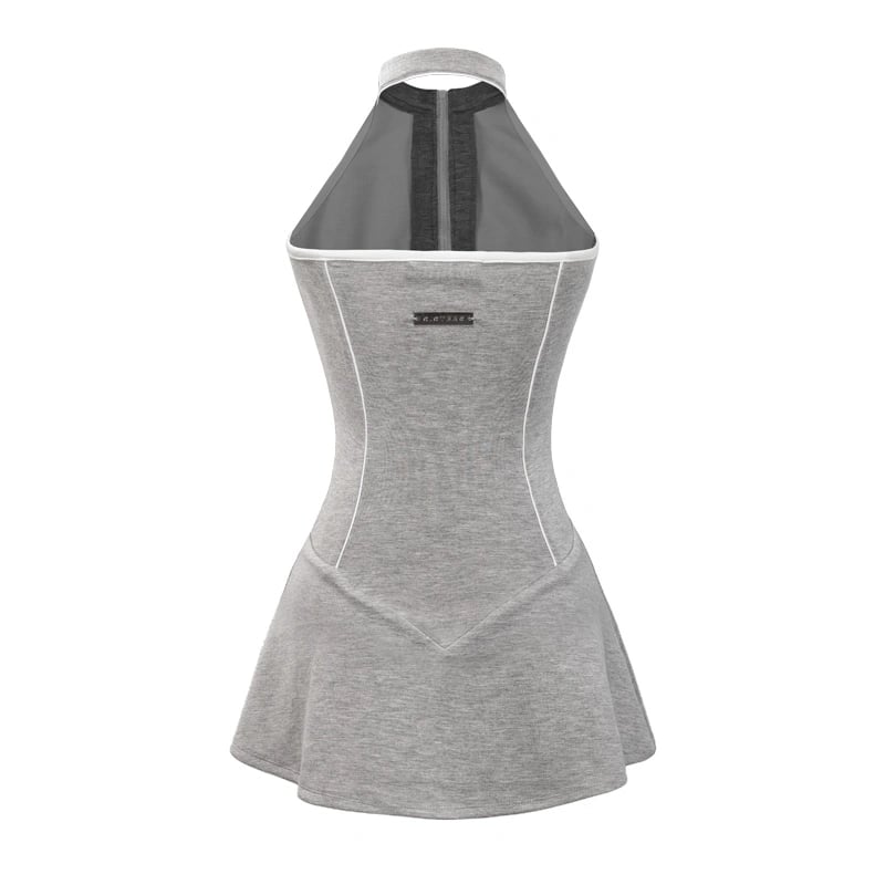 SISTERS Crush Zip-Front Halter Pickleball Dress
