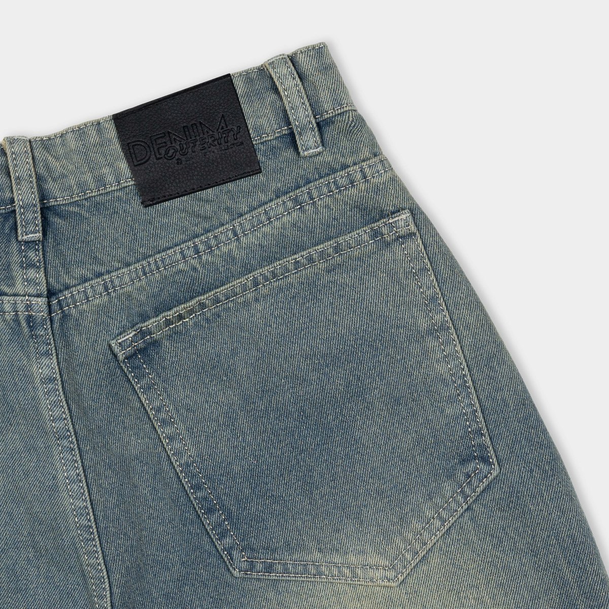 OUTERITY High Waisted Washed Unisex Jeans - Black