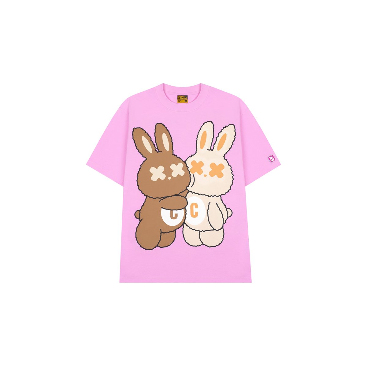 BAD RABBIT Dreamer 系列 Rabbit Hug 兔子擁抱圖案純棉短袖 T-shirt