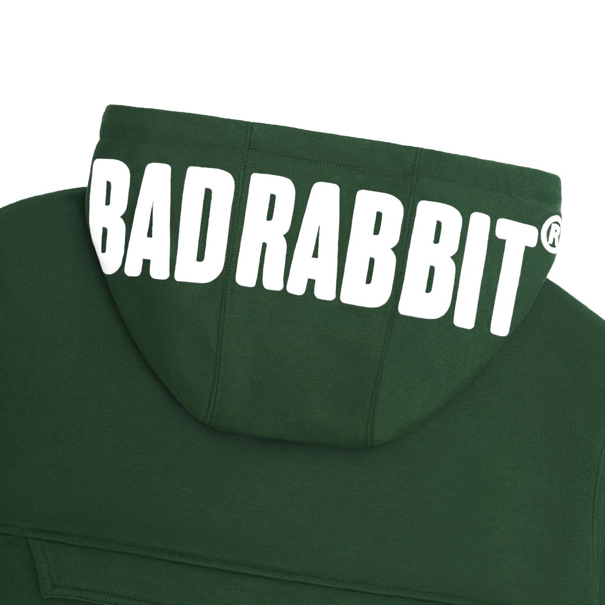 BAD RABBIT 綠色刺繡愛心 Oversized 連帽衞衣