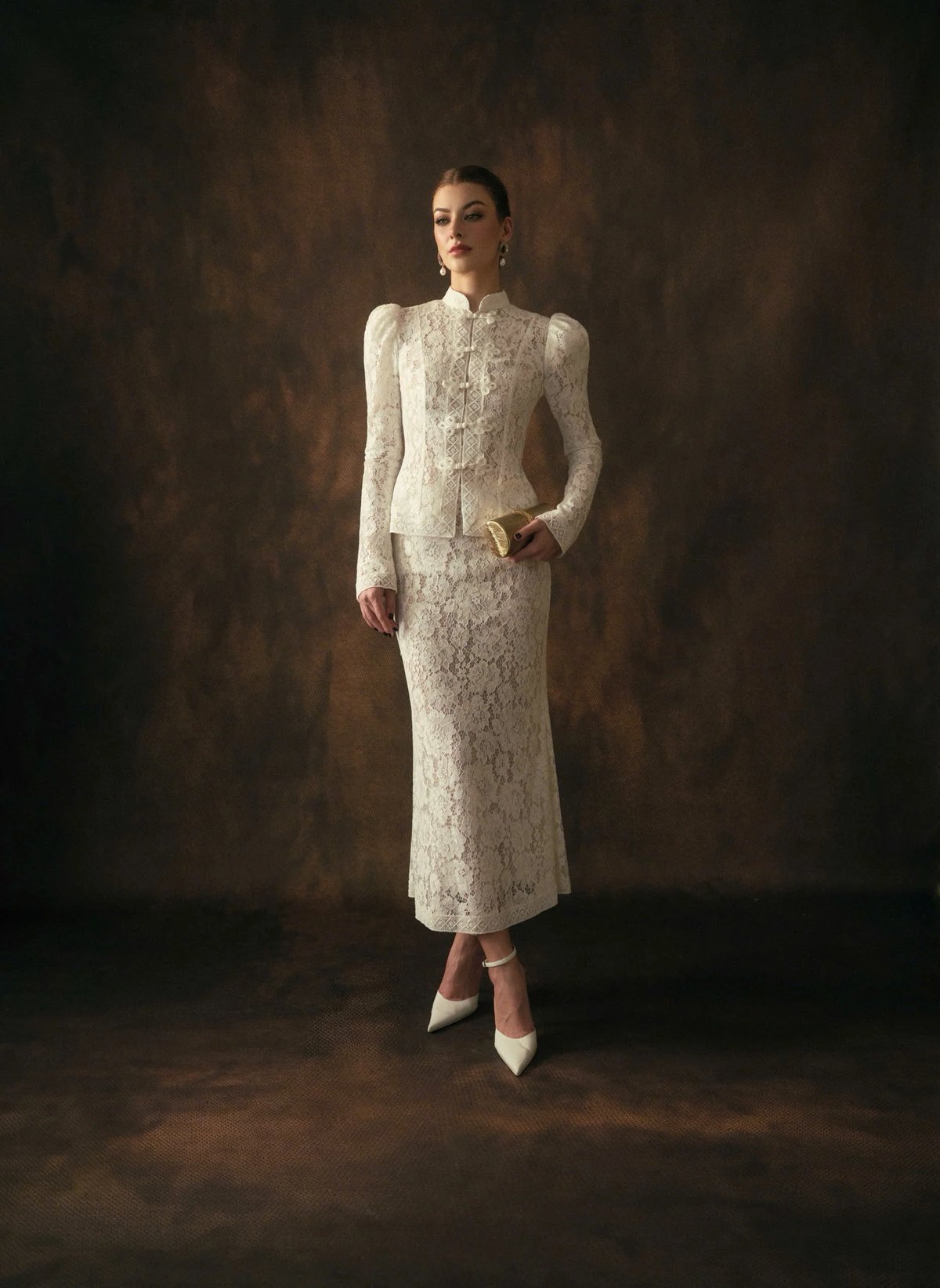 KISSERINE MAGAUX Long Skirt White