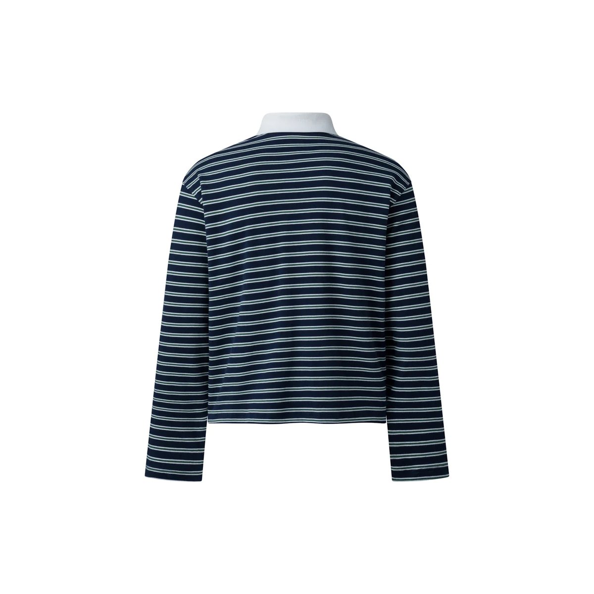 PUSH PUSH Rugby Striped Long Sleeve Polo Shirt