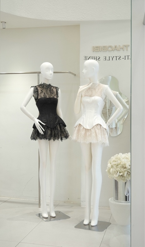 THAOBIBI Lace Dress with Corset Top Design