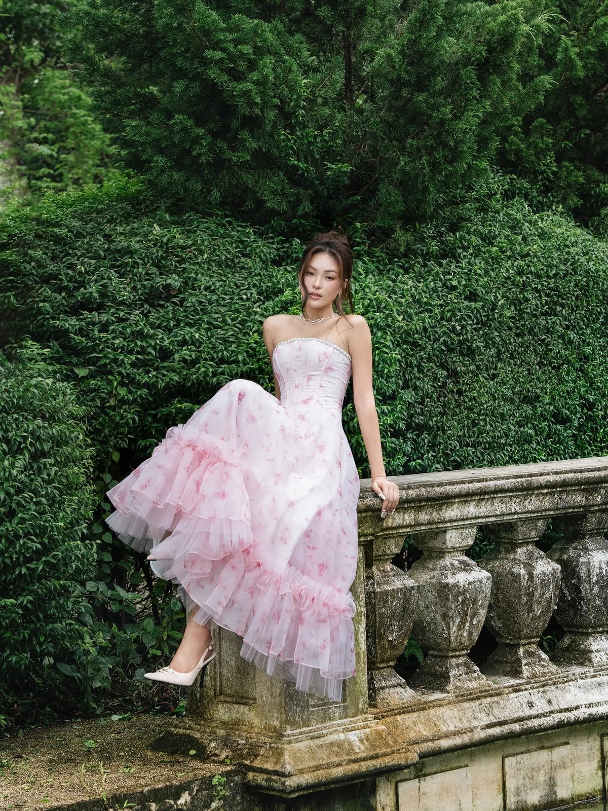 LANE CÌ Violet Dress Pink Floral