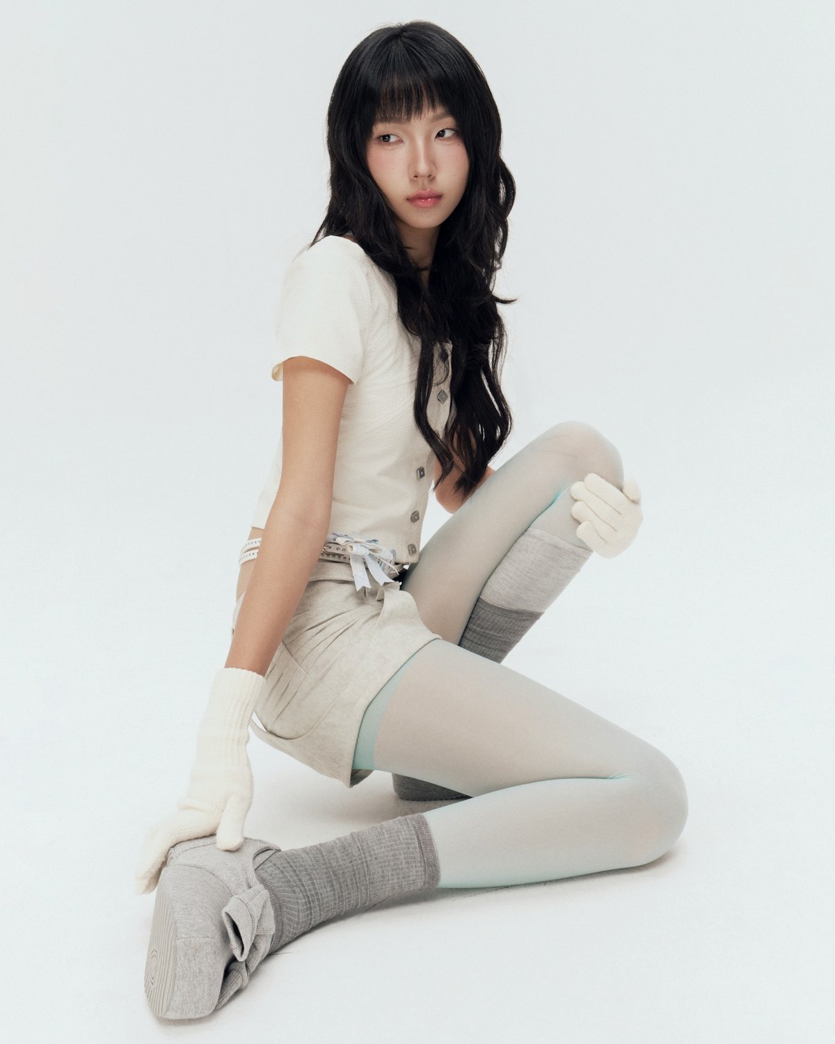 Bunnyhill Birdie Top - Ivory Stripes