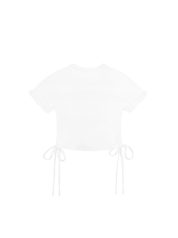 DKMV 蕾絲刺繡 Baby Tee 短版上衣