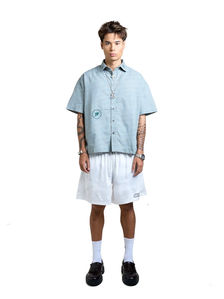 HADES Camo Mesh Shorts - White