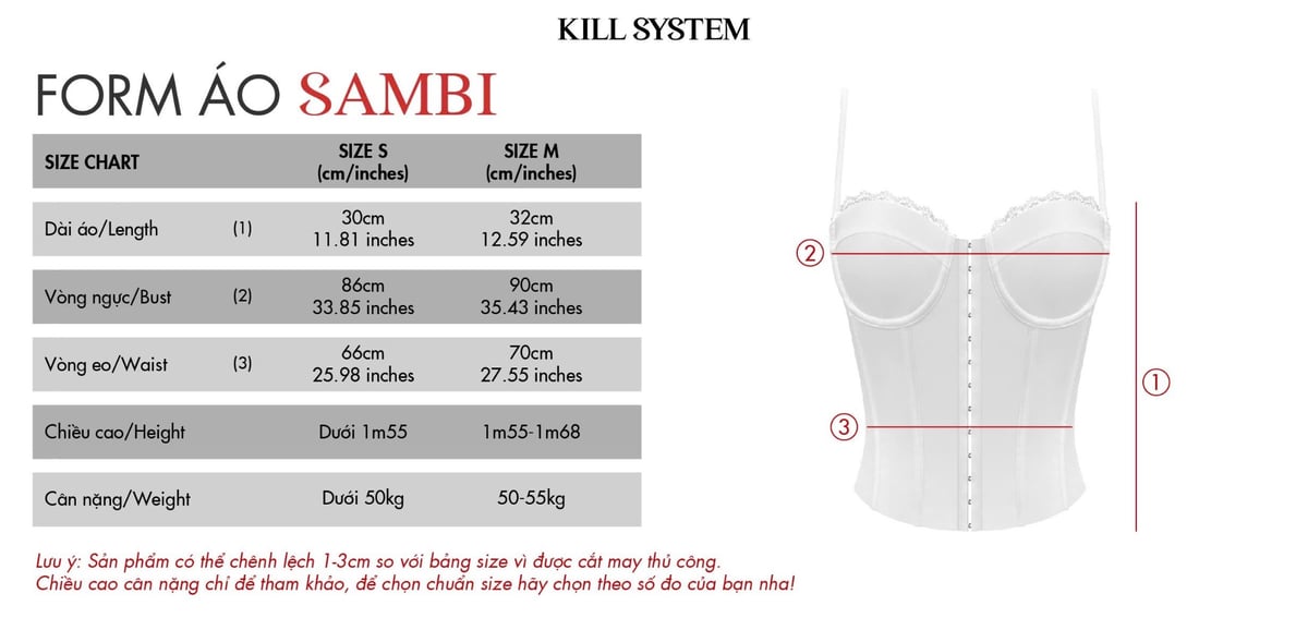 SAMBI - KILLSYSTEM 蕾絲邊束身衣吊帶背心