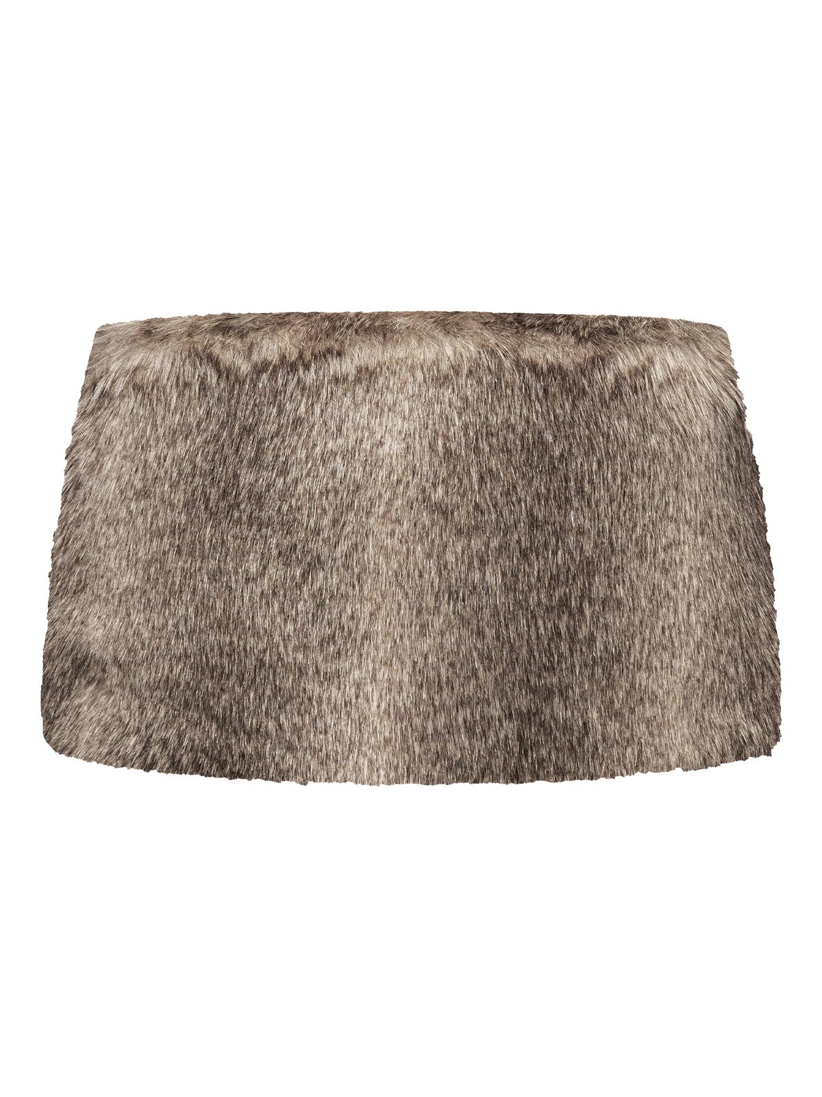 SISTERS Hattie Faux Fur Mini Skirt - Brown
