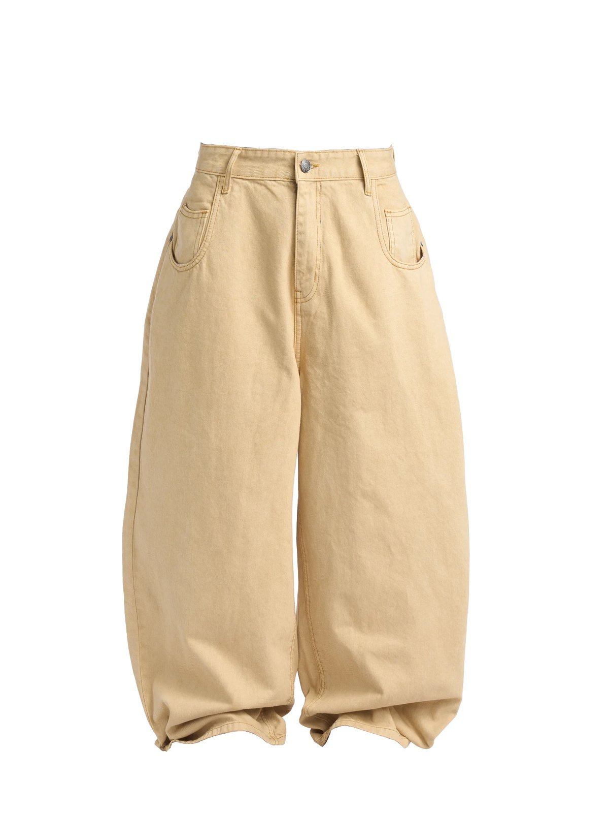 HADES Jumbo Fit 牛仔褲 - 寬鬆版型卡其色
