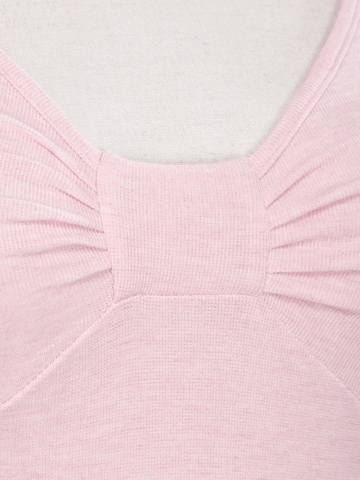 DKMV Wilhel Top Pink Bow Cut-out Long Sleeve Top