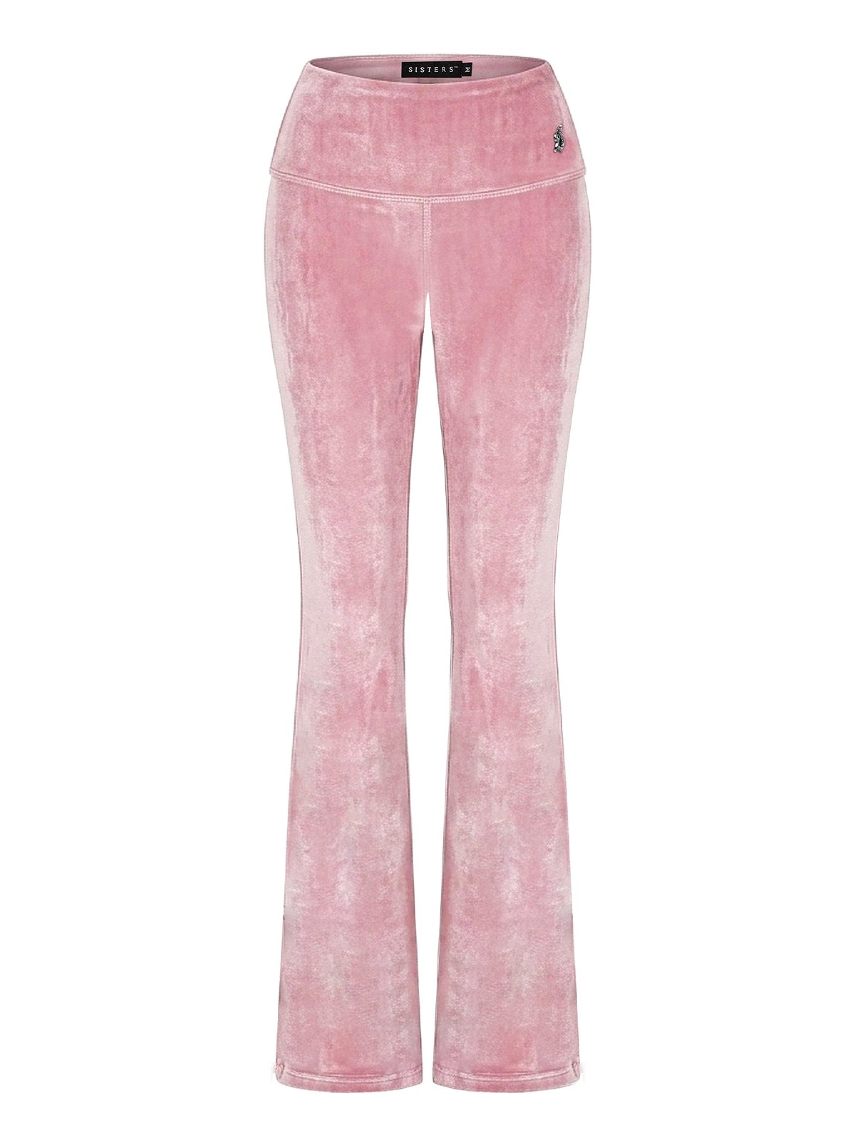 SISTERS Caspian Pink Velvet Hooded Jacket and Flared Pants Set