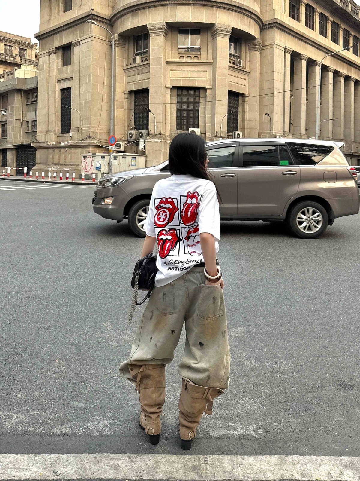 DIRTYCOINS DCxRS Stones Mate 圖案 T-shirt
