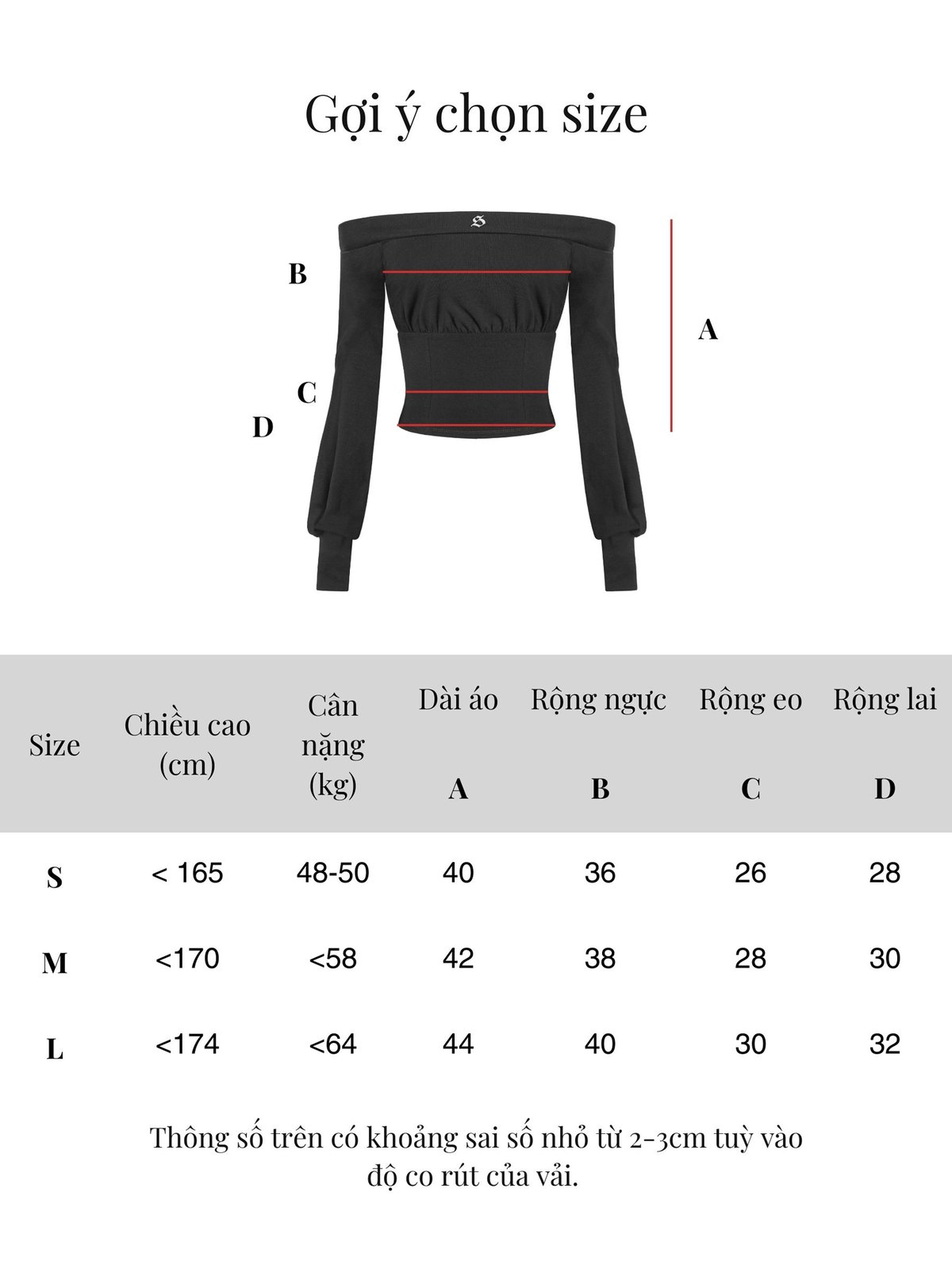 SISTERS Elise Off-the-Shoulder Long Sleeve Cropped Top