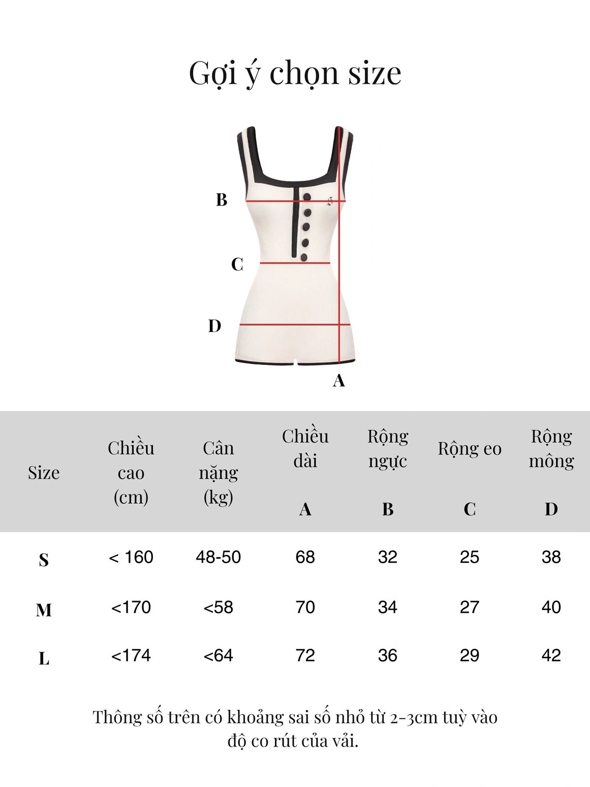 SISTERS Isobelle Classic Short Jumpsuit with Fabric Buttons and Metal Logo