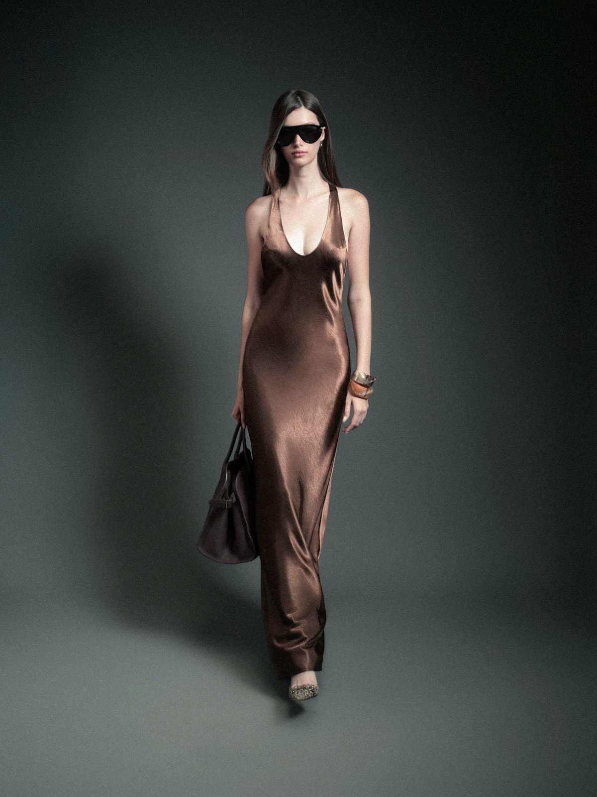 KISSERINE Tessa Silk Satin Dress 絲綢緞面連身裙