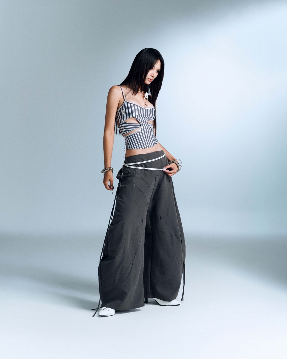 Bunnyhill Salvius Wide-Leg Pants Grey