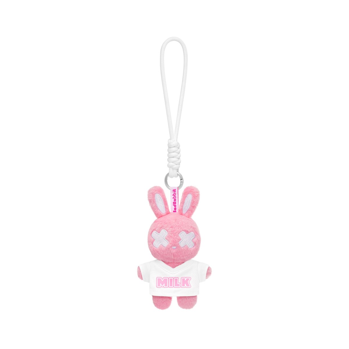 BAD RABBIT Winter Rabbit Pin/Keychain - Pink