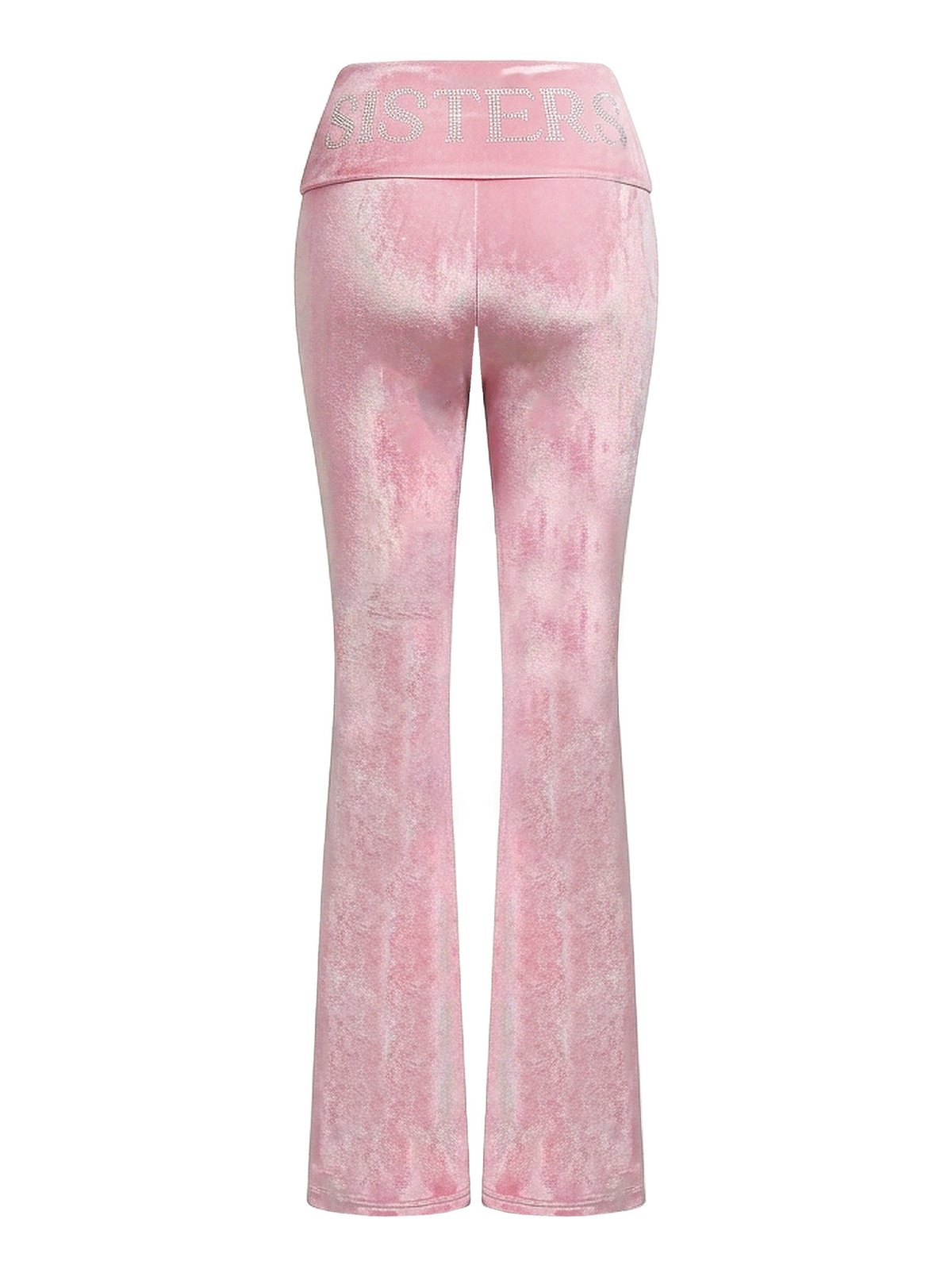 SISTERS Caspian Pink Velvet Hooded Jacket and Flared Pants Set