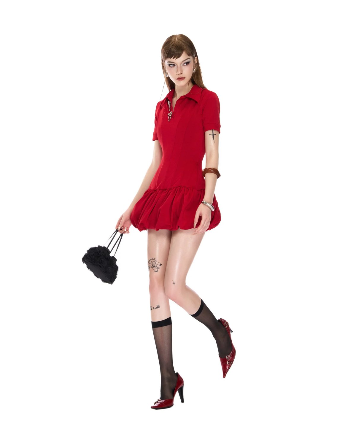 VIERY Audrey Dress - Red