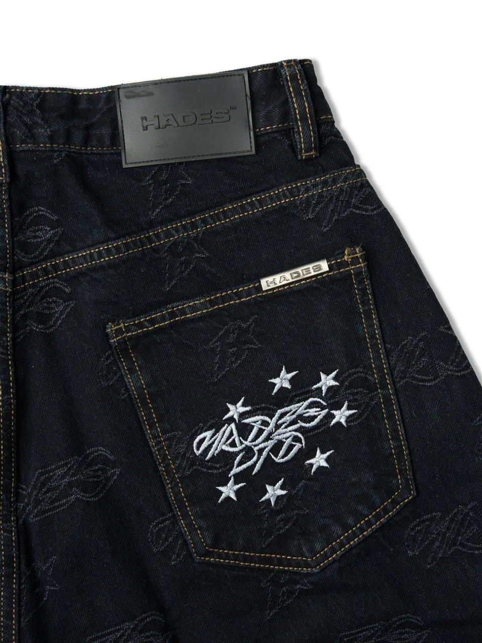 HADES Repeat Script Loose Fit Jeans