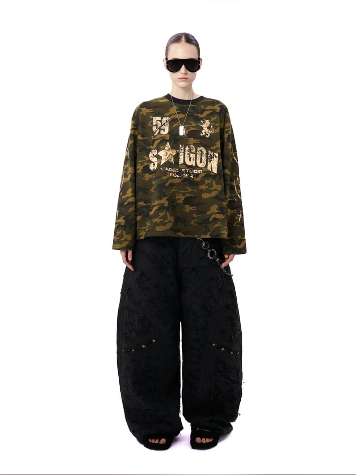 HADES Trooper Camo 長袖印花 T-shirt