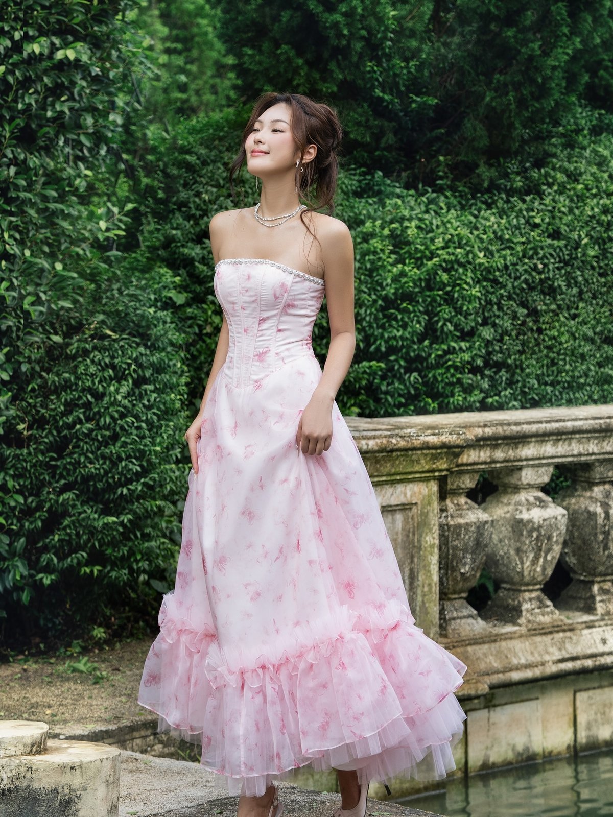 LANE CÌ Violet Dress Pink Floral