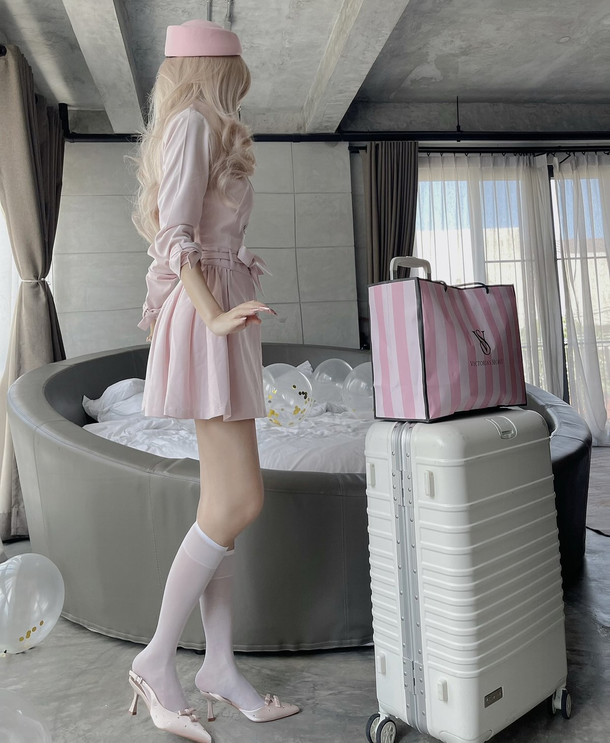 Bandarsaya Jessica Trench Coat Dress