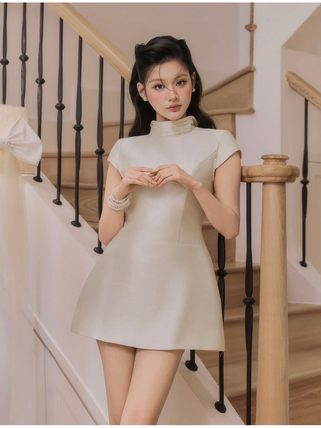 Colin La Muse En Creamy Dress