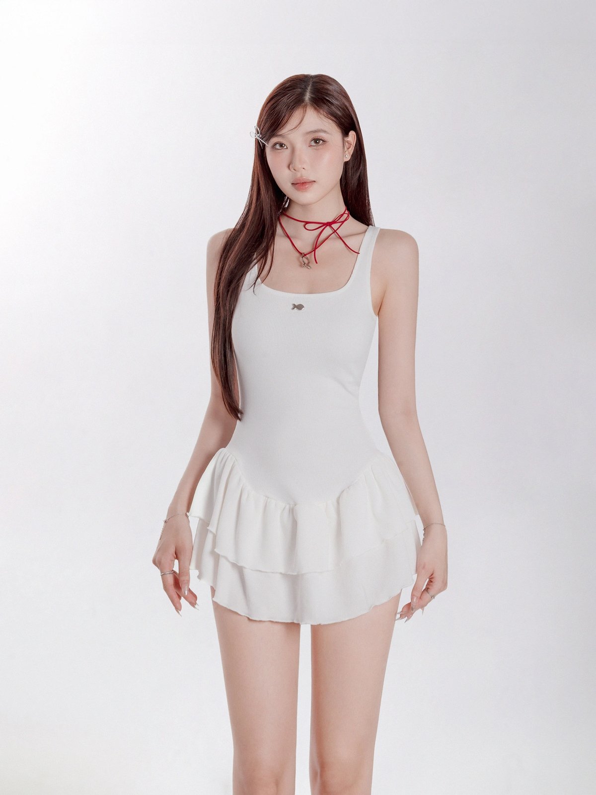 DKMV Gwen Two-Tier Ruffle Dress 雙層荷葉邊 A 字裙