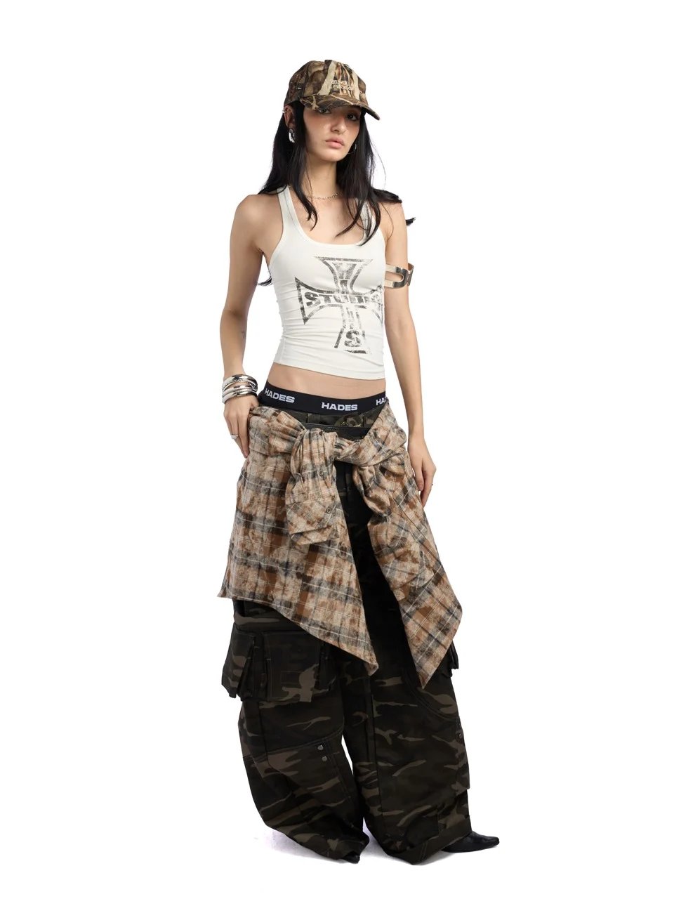 HADES Salvation Graphic Racerback Tank Top