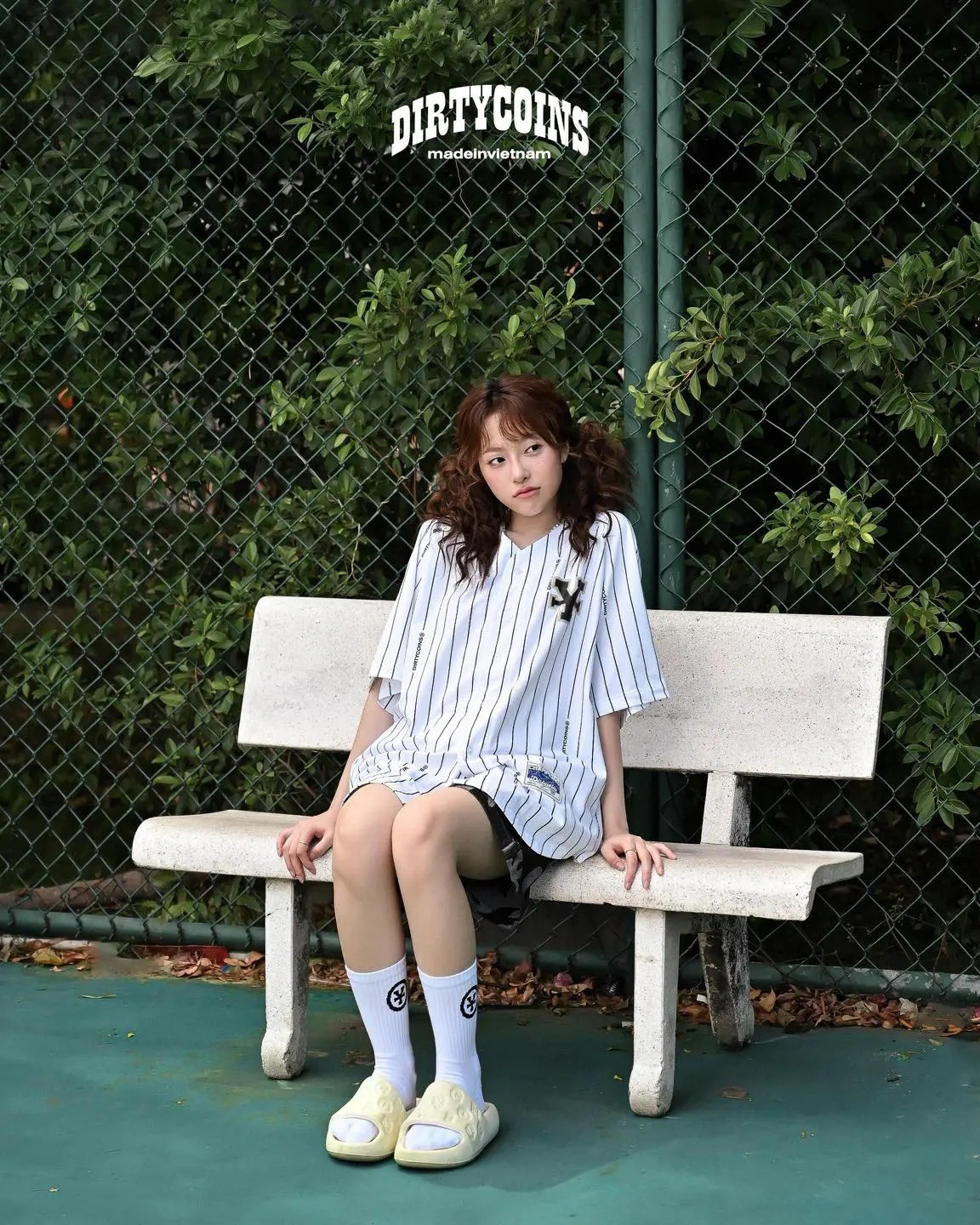 DIRTYCOINS Baseball Striped Shirt