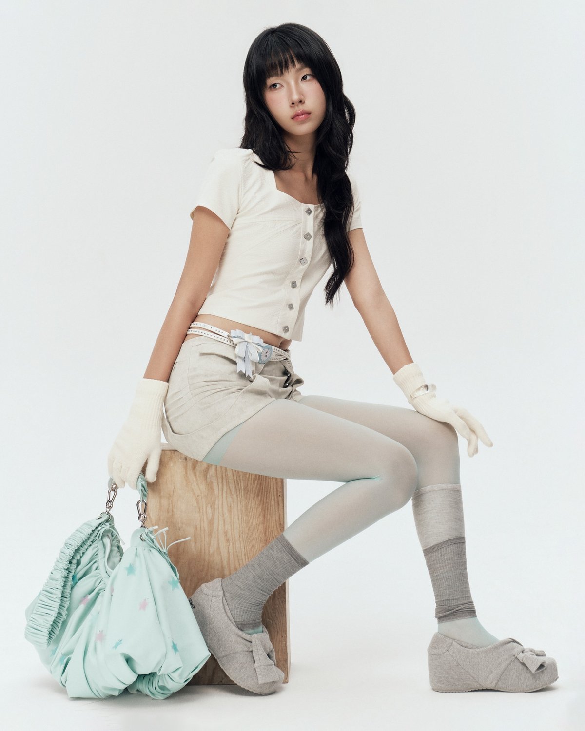 Bunnyhill Birdie Top - Ivory Stripes