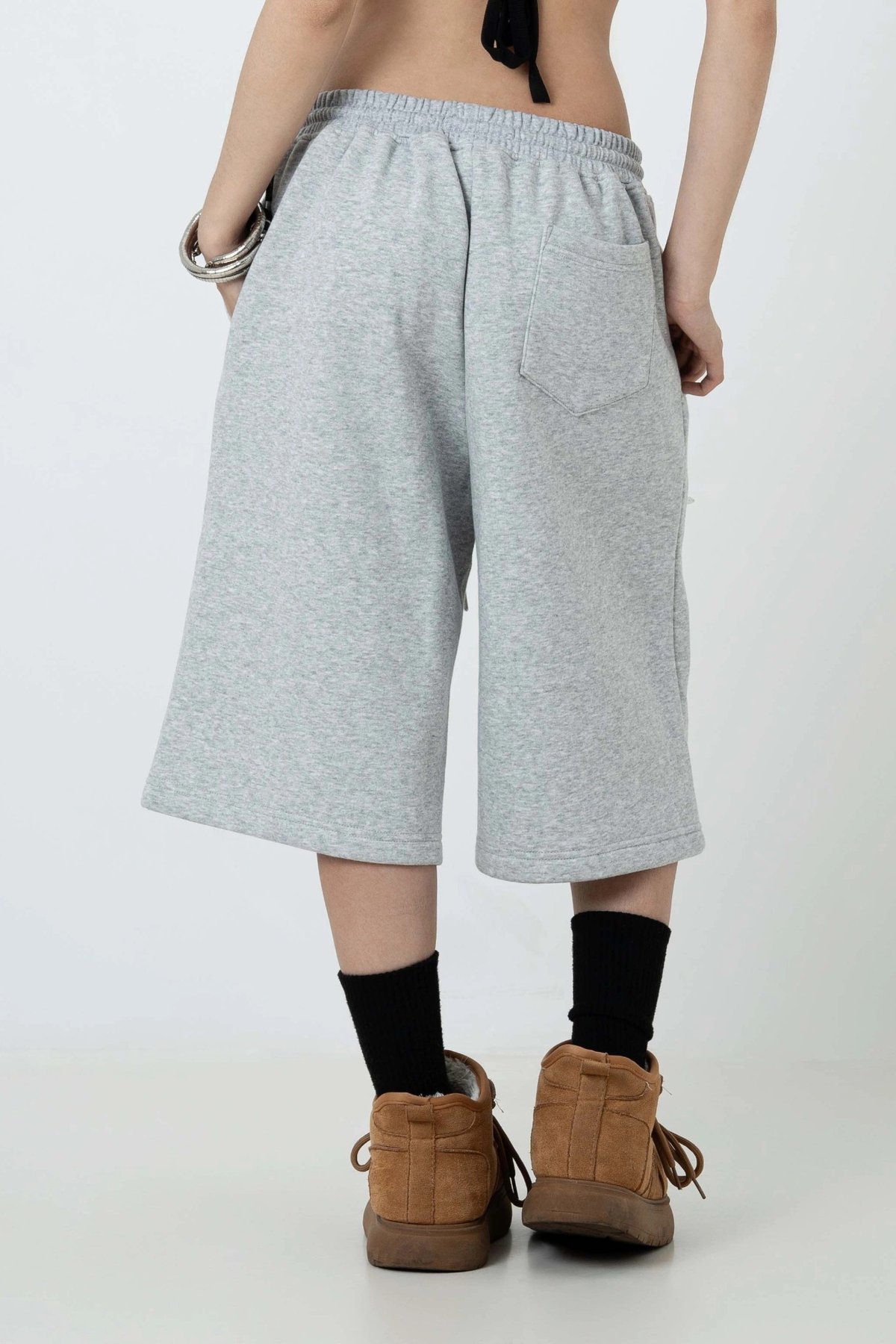 DIRTYCOINS Logo Patched Baggy Sweatshorts