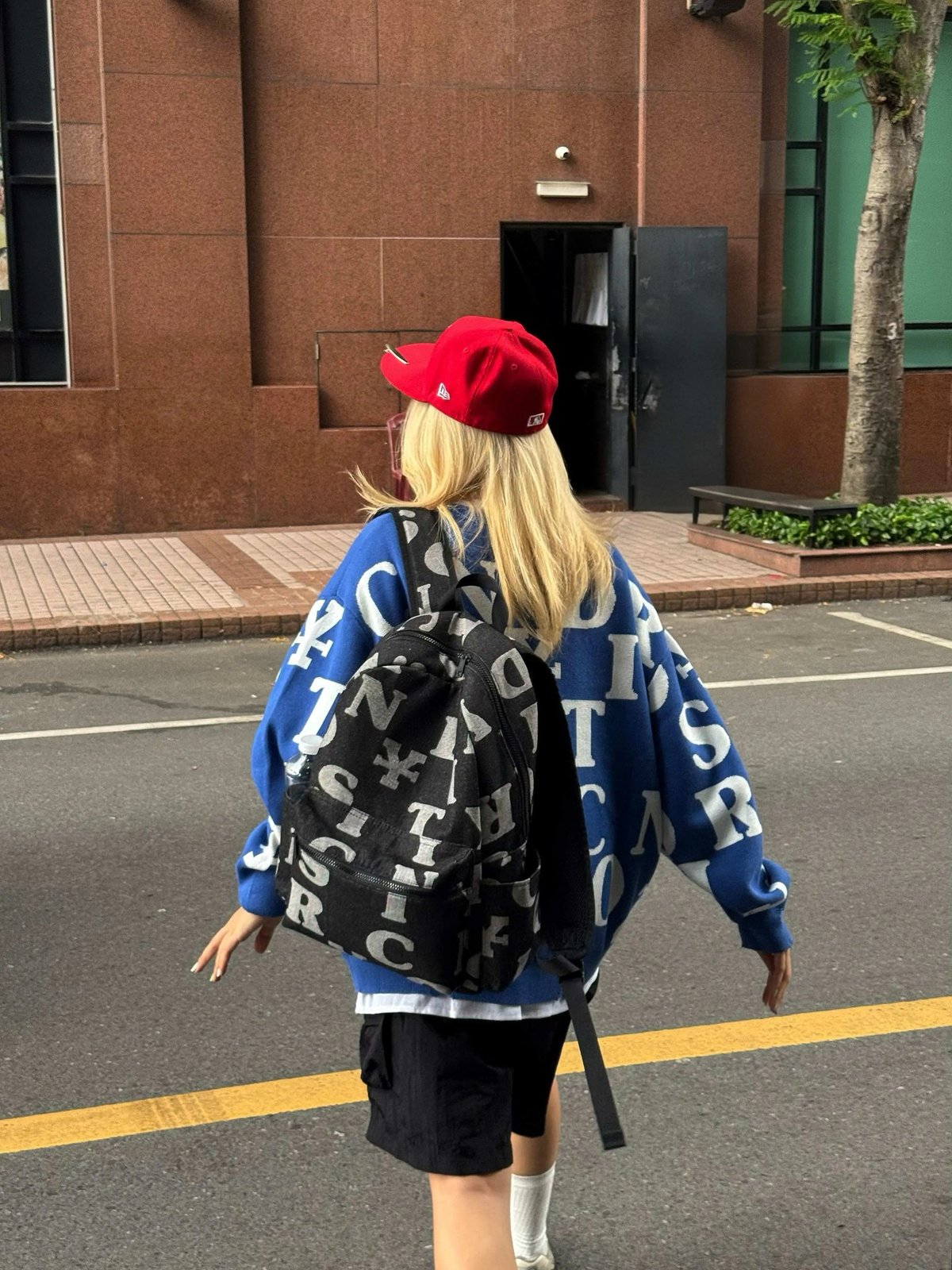 DIRTYCOINS Letters Monogram Knit Sweater